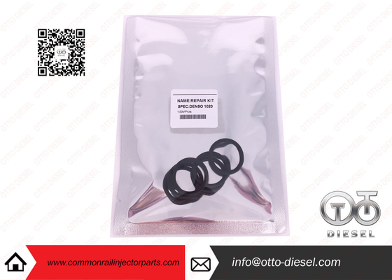 Partes comunes 1020 del inyector del carril del anillo o del sello del negro del inyector de DENSO 6 pedazos